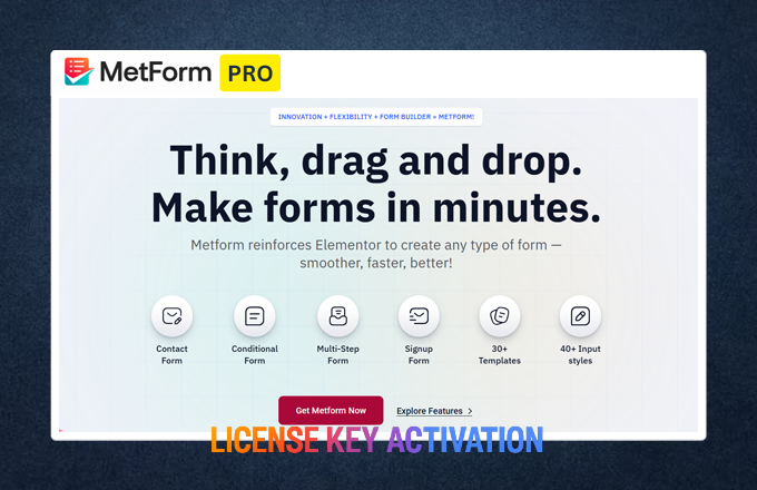 MetForm Pro License Key Activation